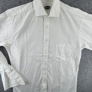 Stenstroms Twill Twofold Super Cotton 39 White Long Sleeve Mens Elegant Pocket
